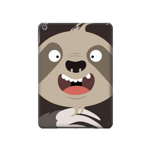 W3855 Sloth Face Cartoon Funda Carcasa Case para iPad 10.2 (2021,2020,2019), iPad 9 8 7