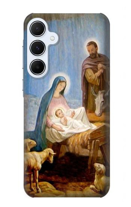 W2276 The Nativity Funda Carcasa Case y Caso Del Tirón Funda para Samsung Galaxy A55 5G