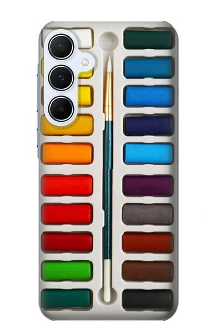 W3243 Watercolor Paint Set Funda Carcasa Case y Caso Del Tirón Funda para Samsung Galaxy A55 5G