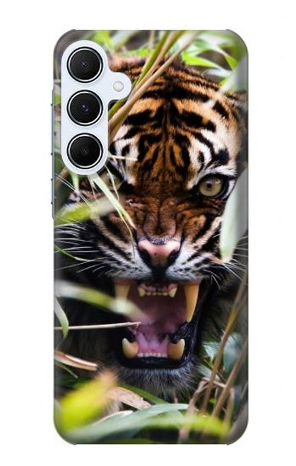 W3838 Barking Bengal Tiger Funda Carcasa Case y Caso Del Tirón Funda para Samsung Galaxy A55 5G