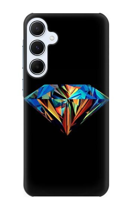 W3842 Abstract Colorful Diamond Funda Carcasa Case y Caso Del Tirón Funda para Samsung Galaxy A55 5G