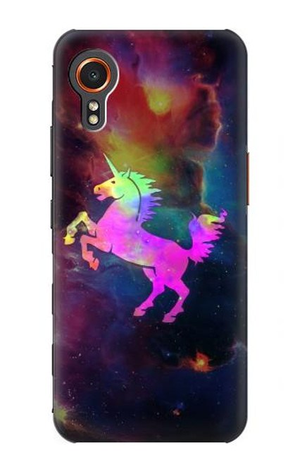 W2486 Rainbow Unicorn Nebula Space Funda Carcasa Case y Caso Del Tirón Funda para Samsung Galaxy Xcover7