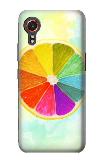 W3493 Colorful Lemon Funda Carcasa Case y Caso Del Tirón Funda para Samsung Galaxy Xcover7