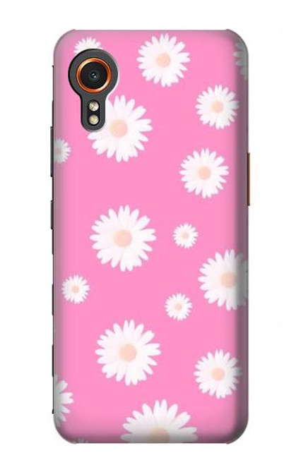 W3500 Pink Floral Pattern Funda Carcasa Case y Caso Del Tirón Funda para Samsung Galaxy Xcover7