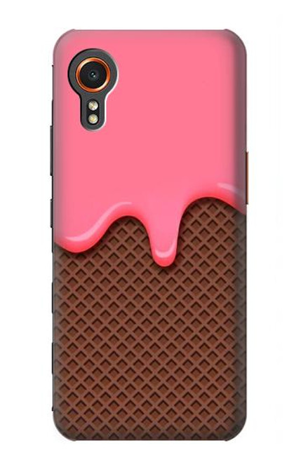 W3754 Strawberry Ice Cream Cone Funda Carcasa Case y Caso Del Tirón Funda para Samsung Galaxy Xcover7