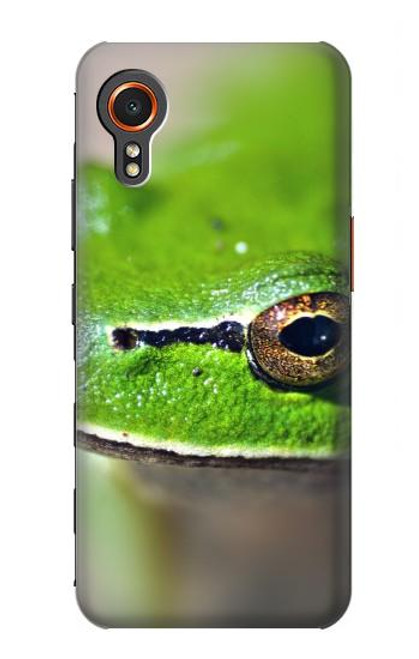 W3845 Green frog Funda Carcasa Case y Caso Del Tirón Funda para Samsung Galaxy Xcover7