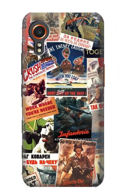 W3905 Vintage Army Poster Funda Carcasa Case y Caso Del Tirón Funda para Samsung Galaxy Xcover7