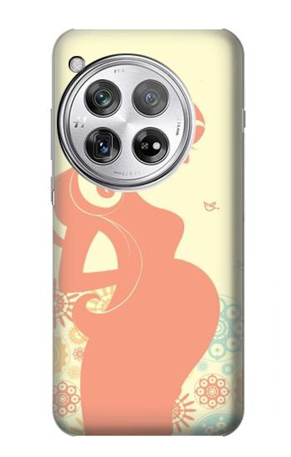 W0815 Pregnant Art Funda Carcasa Case y Caso Del Tirón Funda para OnePlus 12