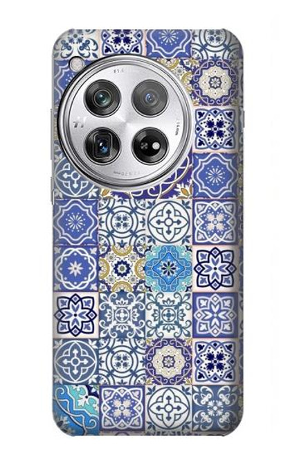 W3537 Moroccan Mosaic Pattern Funda Carcasa Case y Caso Del Tirón Funda para OnePlus 12