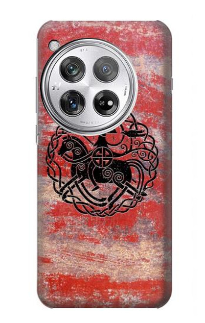 W3831 Viking Norse Ancient Symbol Funda Carcasa Case y Caso Del Tirón Funda para OnePlus 12