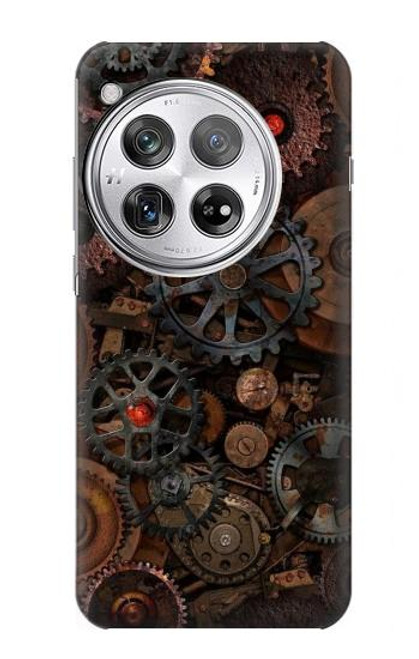 W3884 Steampunk Mechanical Gears Funda Carcasa Case y Caso Del Tirón Funda para OnePlus 12