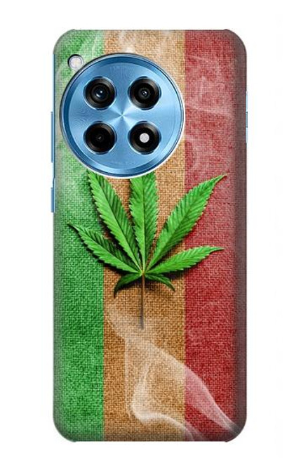 W2109 Smoke Reggae Rasta Flag Funda Carcasa Case y Caso Del Tirón Funda para OnePlus 12R