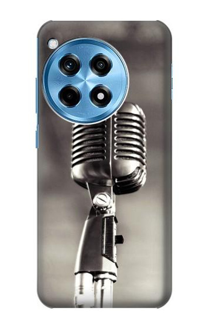 W3495 Vintage Microphone Funda Carcasa Case y Caso Del Tirón Funda para OnePlus 12R