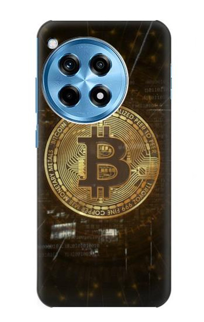 W3798 Cryptocurrency Bitcoin Funda Carcasa Case y Caso Del Tirón Funda para OnePlus 12R