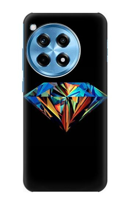 W3842 Abstract Colorful Diamond Funda Carcasa Case y Caso Del Tirón Funda para OnePlus 12R