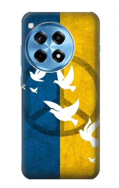 W3857 Peace Dove Ukraine Flag Funda Carcasa Case y Caso Del Tirón Funda para OnePlus 12R