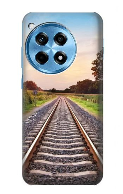 W3866 Railway Straight Train Track Funda Carcasa Case y Caso Del Tirón Funda para OnePlus 12R