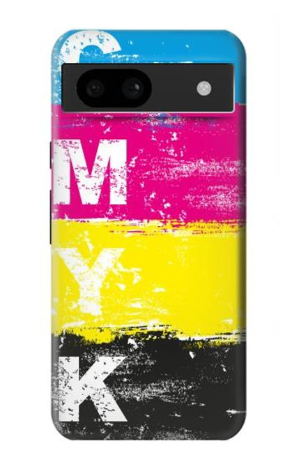 W3930 Cyan Magenta Yellow Key Funda Carcasa Case y Caso Del Tirón Funda para Google Pixel 8a