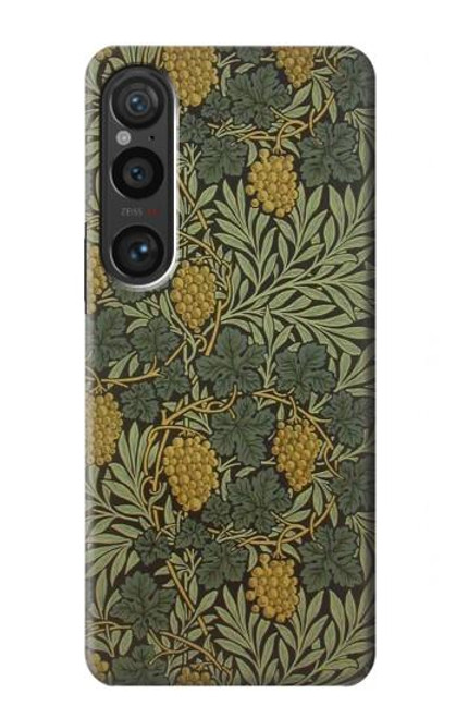 W3662 William Morris Vine Pattern Funda Carcasa Case y Caso Del Tirón Funda para Sony Xperia 1 VI