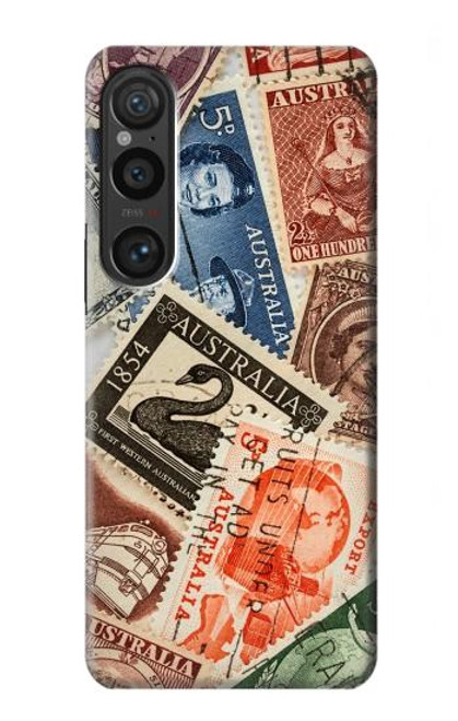 W3900 Stamps Funda Carcasa Case y Caso Del Tirón Funda para Sony Xperia 1 VI