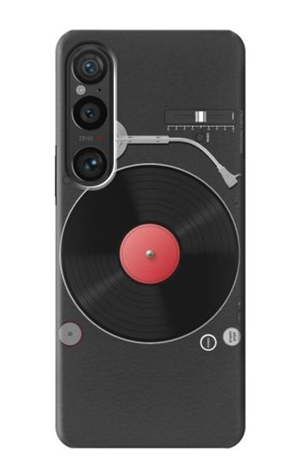 W3952 Turntable Vinyl Record Player Graphic Funda Carcasa Case y Caso Del Tirón Funda para Sony Xperia 1 VI