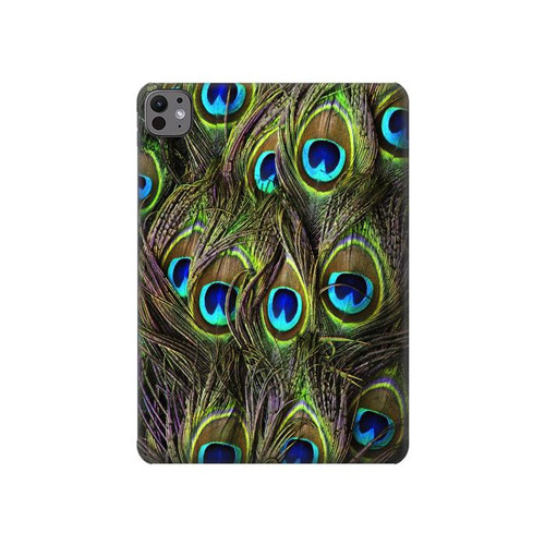 W1965 Peacock Feather Funda Carcasa Case para iPad Pro 11 (2024)