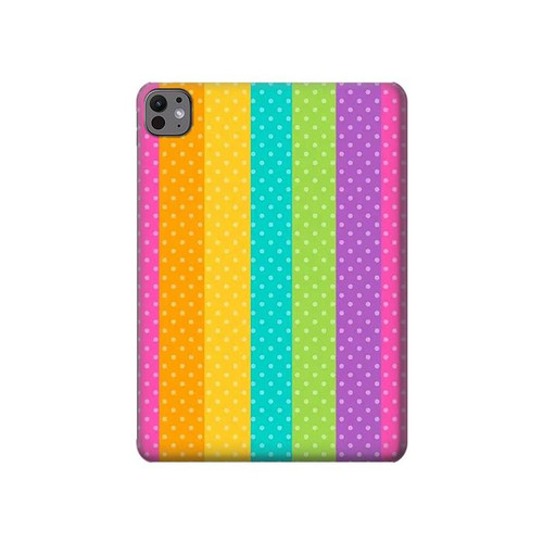 W3678 Colorful Rainbow Vertical Funda Carcasa Case para iPad Pro 11 (2024)