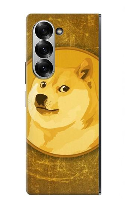 W3826 Dogecoin Shiba Funda Carcasa Case y Caso Del Tirón Funda para Samsung Galaxy Z Fold 6