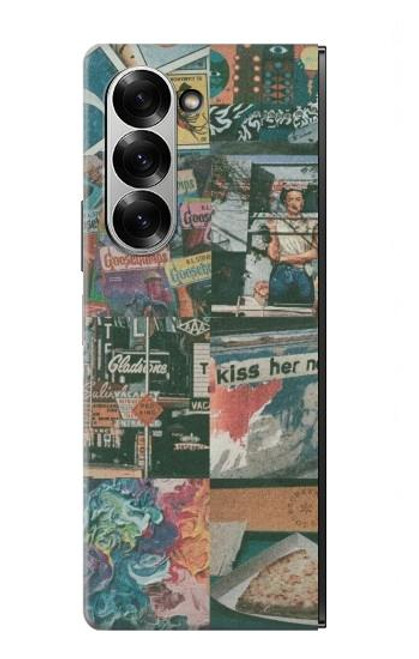 W3909 Vintage Poster Funda Carcasa Case y Caso Del Tirón Funda para Samsung Galaxy Z Fold 6