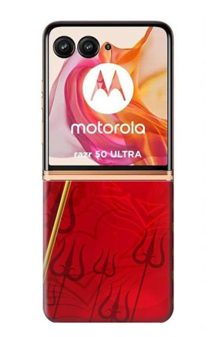 W3788 Shiv Trishul Funda Carcasa Case y Caso Del Tirón Funda para Motorola Razr 50 Ultra