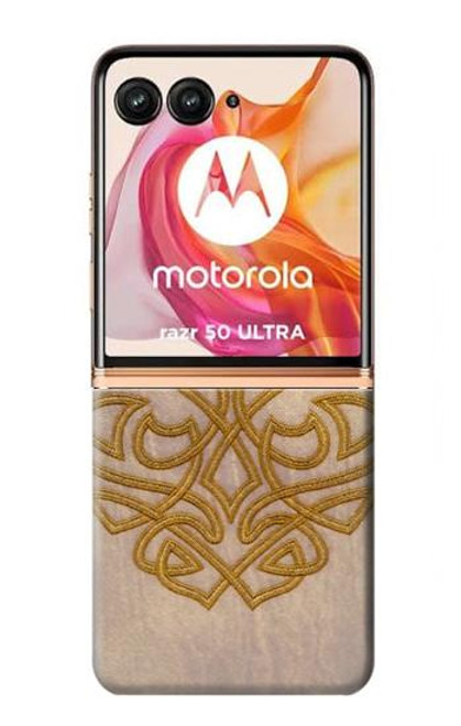 W3796 Celtic Knot Funda Carcasa Case y Caso Del Tirón Funda para Motorola Razr 50 Ultra