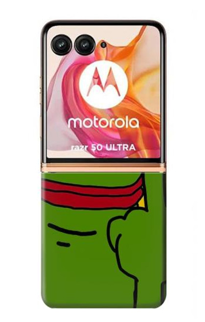 W3945 Pepe Love Middle Finger Funda Carcasa Case y Caso Del Tirón Funda para Motorola Razr 50 Ultra