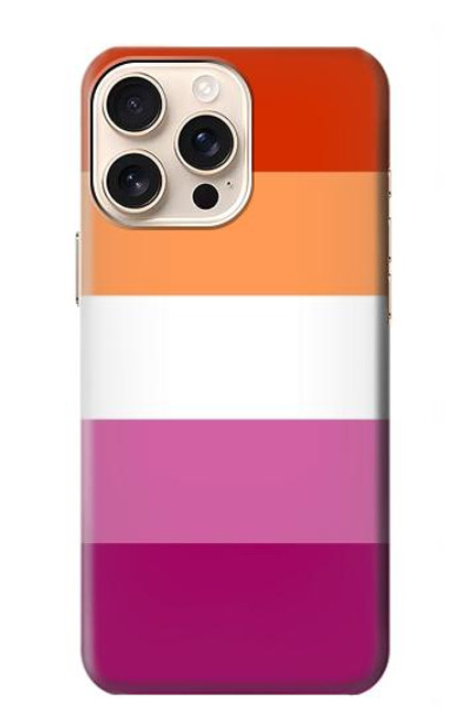 W3887 Lesbian Pride Flag Funda Carcasa Case y Caso Del Tirón Funda para iPhone 16 pro