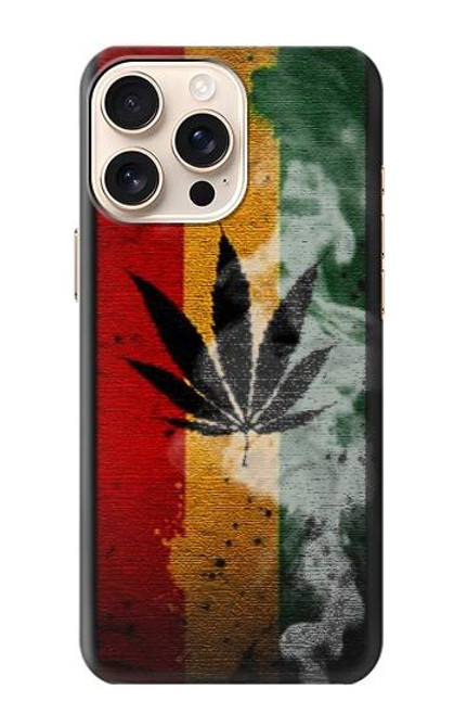 W3890 Reggae Rasta Flag Smoke Funda Carcasa Case y Caso Del Tirón Funda para iPhone 16 pro