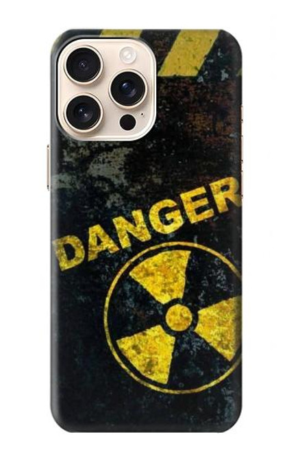 W3891 Nuclear Hazard Danger Funda Carcasa Case y Caso Del Tirón Funda para iPhone 16 pro