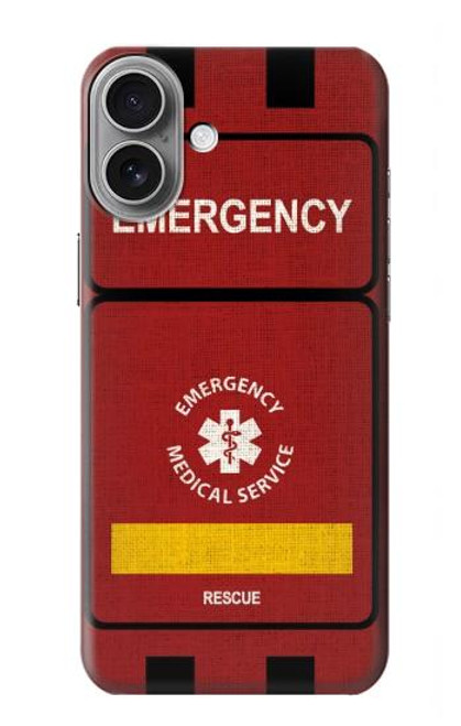 W3957 Emergency Medical Service Funda Carcasa Case y Caso Del Tirón Funda para iPhone 16 plus