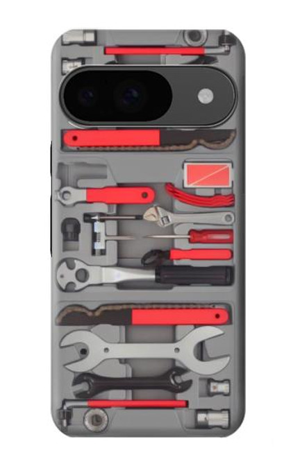 W3921 Bike Repair Tool Graphic Paint Funda Carcasa Case y Caso Del Tirón Funda para Google Pixel 9