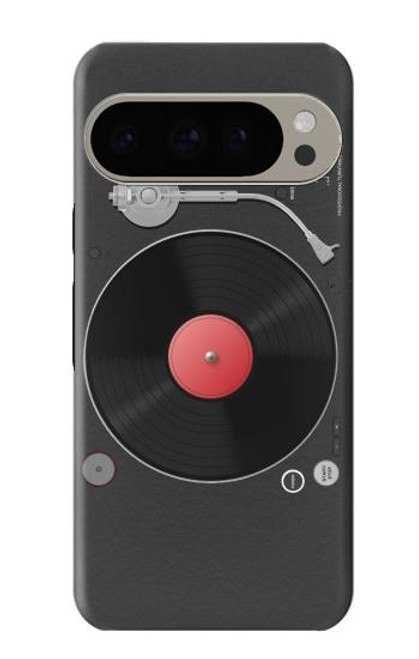 W3952 Turntable Vinyl Record Player Graphic Funda Carcasa Case y Caso Del Tirón Funda para Google Pixel 9 Pro