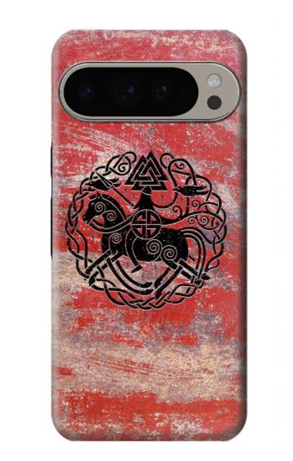 W3831 Viking Norse Ancient Symbol Funda Carcasa Case y Caso Del Tirón Funda para Google Pixel 9 Pro XL