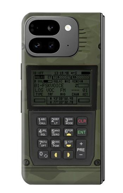 W3959 Military Radio Graphic Print Funda Carcasa Case y Caso Del Tirón Funda para Google Pixel 9 Pro Fold