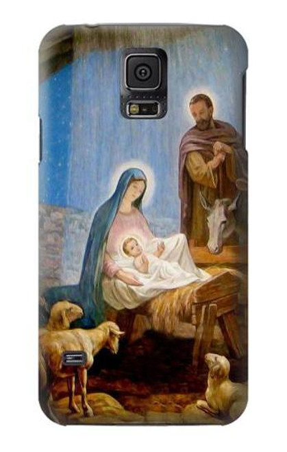 W2276 The Nativity Funda Carcasa Case y Caso Del Tirón Funda para Samsung Galaxy S5