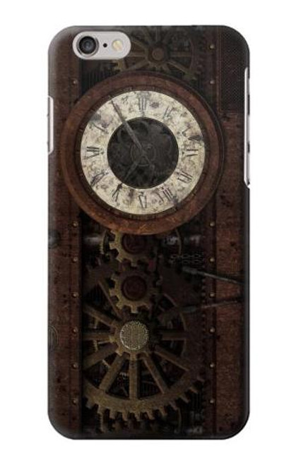 W3221 Steampunk Clock Gears Funda Carcasa Case y Caso Del Tirón Funda para iPhone 6 6S