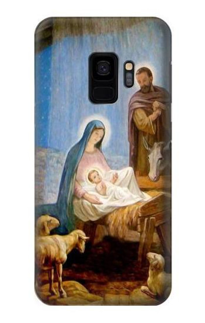 W2276 The Nativity Funda Carcasa Case y Caso Del Tirón Funda para Samsung Galaxy S9