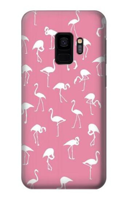 W2858 Pink Flamingo Pattern Funda Carcasa Case y Caso Del Tirón Funda para Samsung Galaxy S9