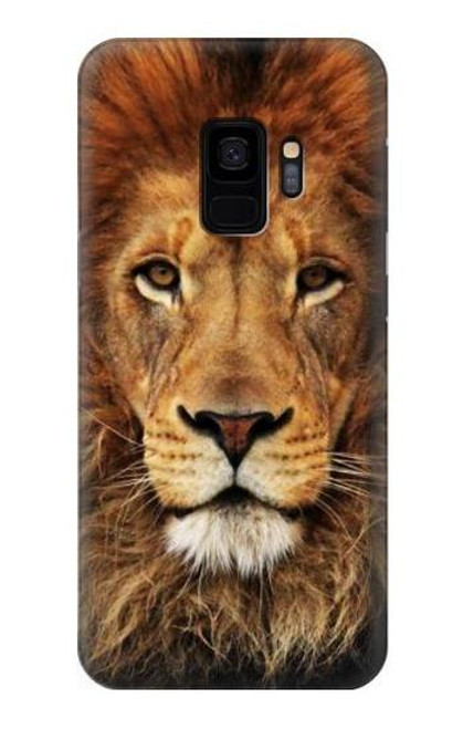 W2870 Lion King of Beasts Funda Carcasa Case y Caso Del Tirón Funda para Samsung Galaxy S9