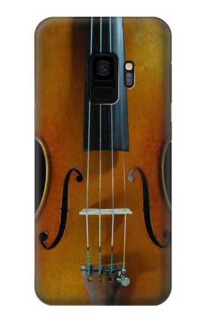 W3234 Violin Funda Carcasa Case y Caso Del Tirón Funda para Samsung Galaxy S9