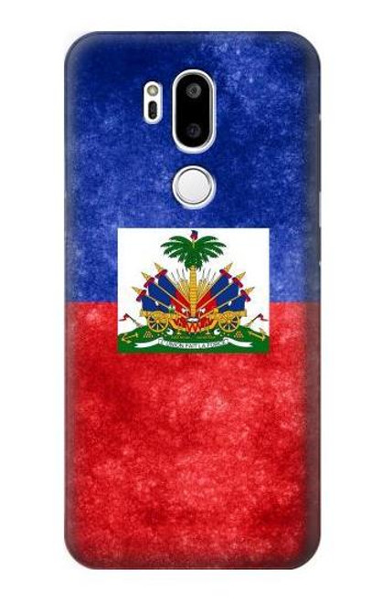 W3022 Haiti Flag Funda Carcasa Case y Caso Del Tirón Funda para LG G7 ThinQ