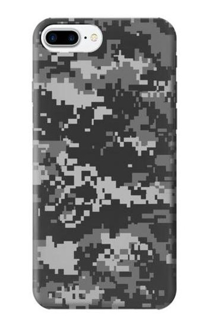 W3293 Urban Black Camo Camouflage Funda Carcasa Case y Caso Del Tirón Funda para iPhone 7 Plus, iPhone 8 Plus