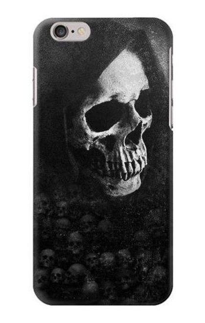 W3333 Death Skull Grim Reaper Funda Carcasa Case y Caso Del Tirón Funda para iPhone 6 6S