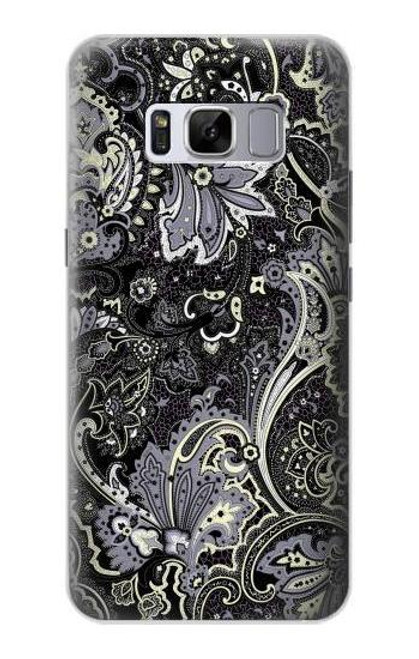 W3251 Batik Flower Pattern Funda Carcasa Case y Caso Del Tirón Funda para Samsung Galaxy S8